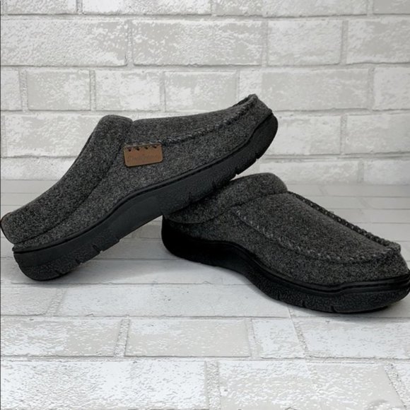 dearfoams Other - Men's Dearfoams Wool Blend Memory Foam Slippers